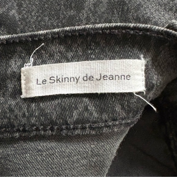 FRAME Denim Le Skinny de Jeanne Tonal Python Pattern Grey Neutral Jeans Size 25 - Picture 8 of 16